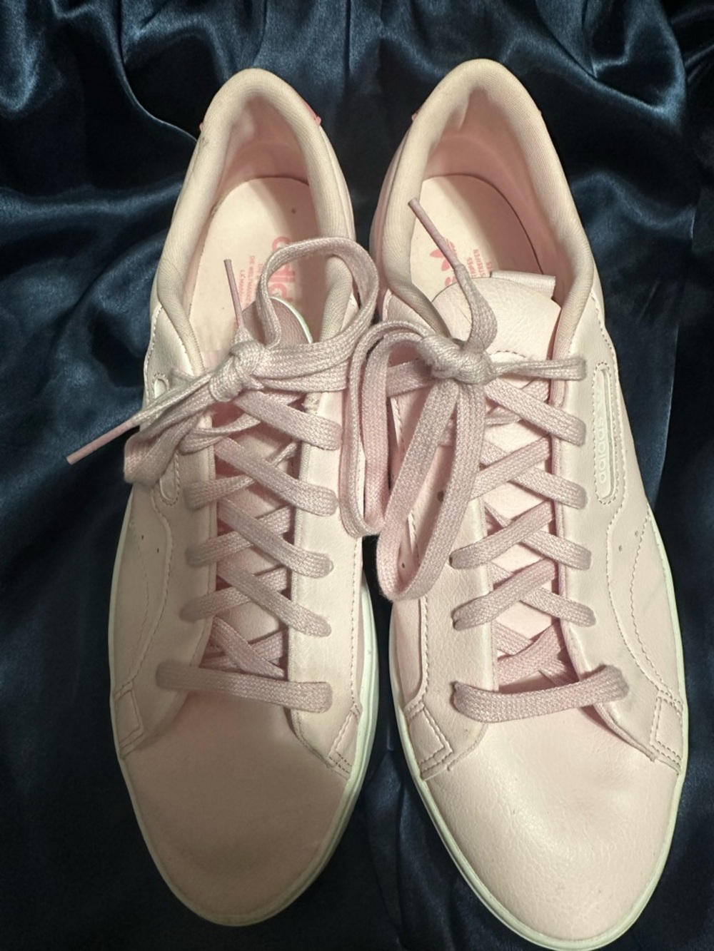 adidas Light Pink Women's Low-Top Lace-Up Sneakers